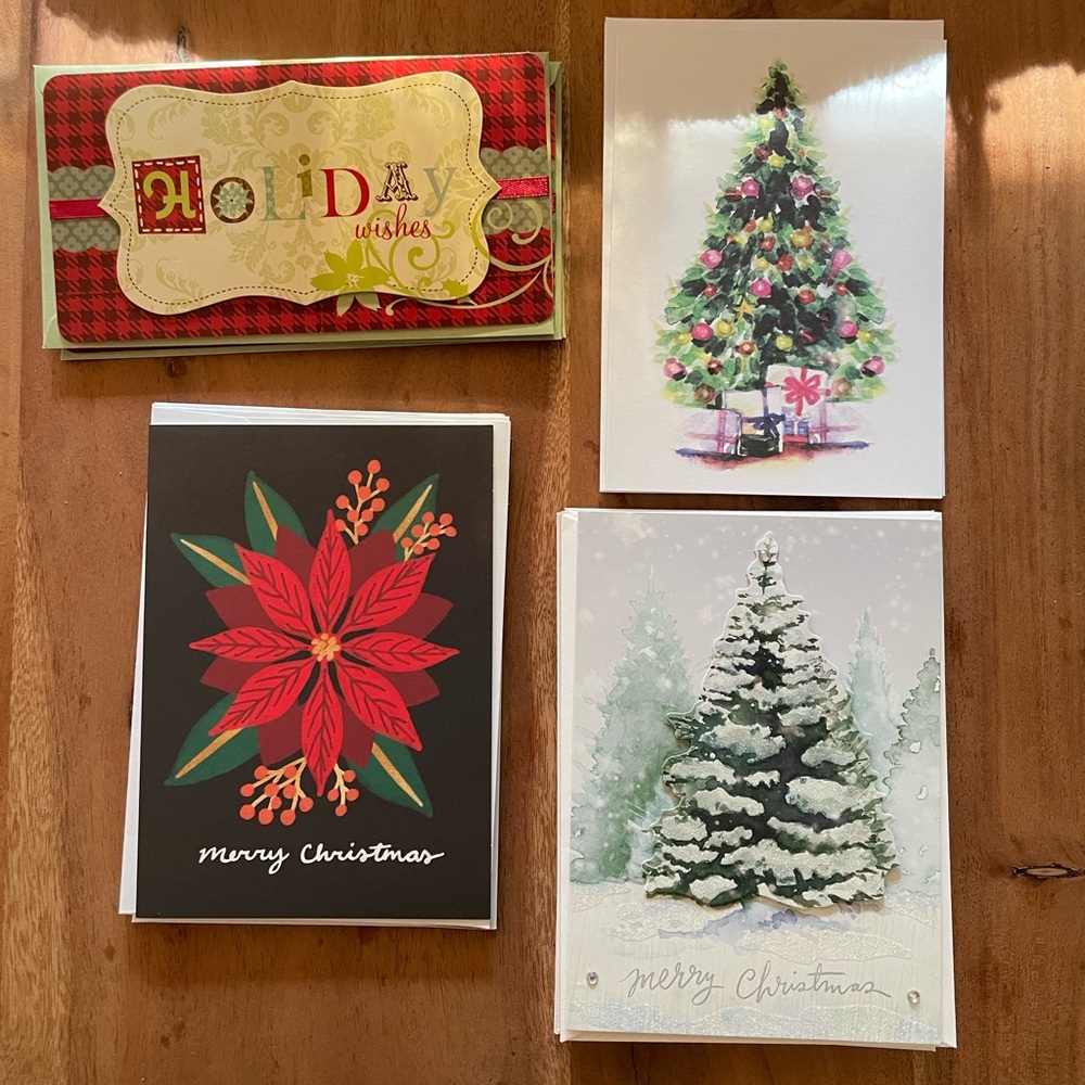 Lot of 16 Christmas Cards Various Holiday Greeting Cards